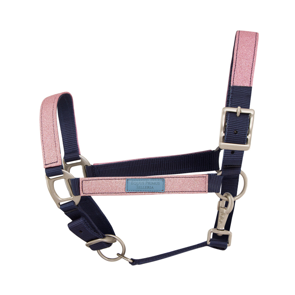 Equus Primus Selleria Rose Blush Glitz and Glam Halter - EliteEquine Halter Collection