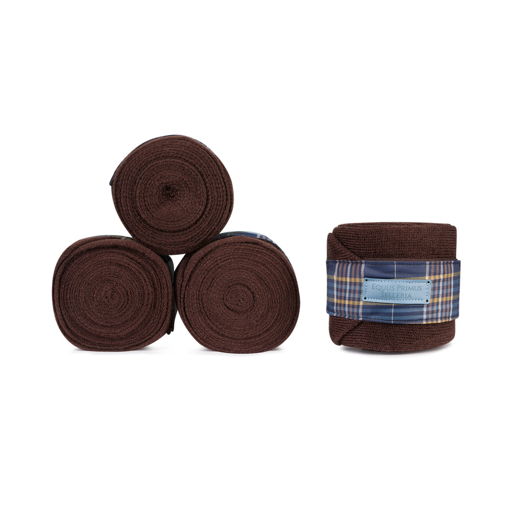 Equus Primus Selleria HorseGuard Umber & Scott Blue - HorseGuard Stable Wraps