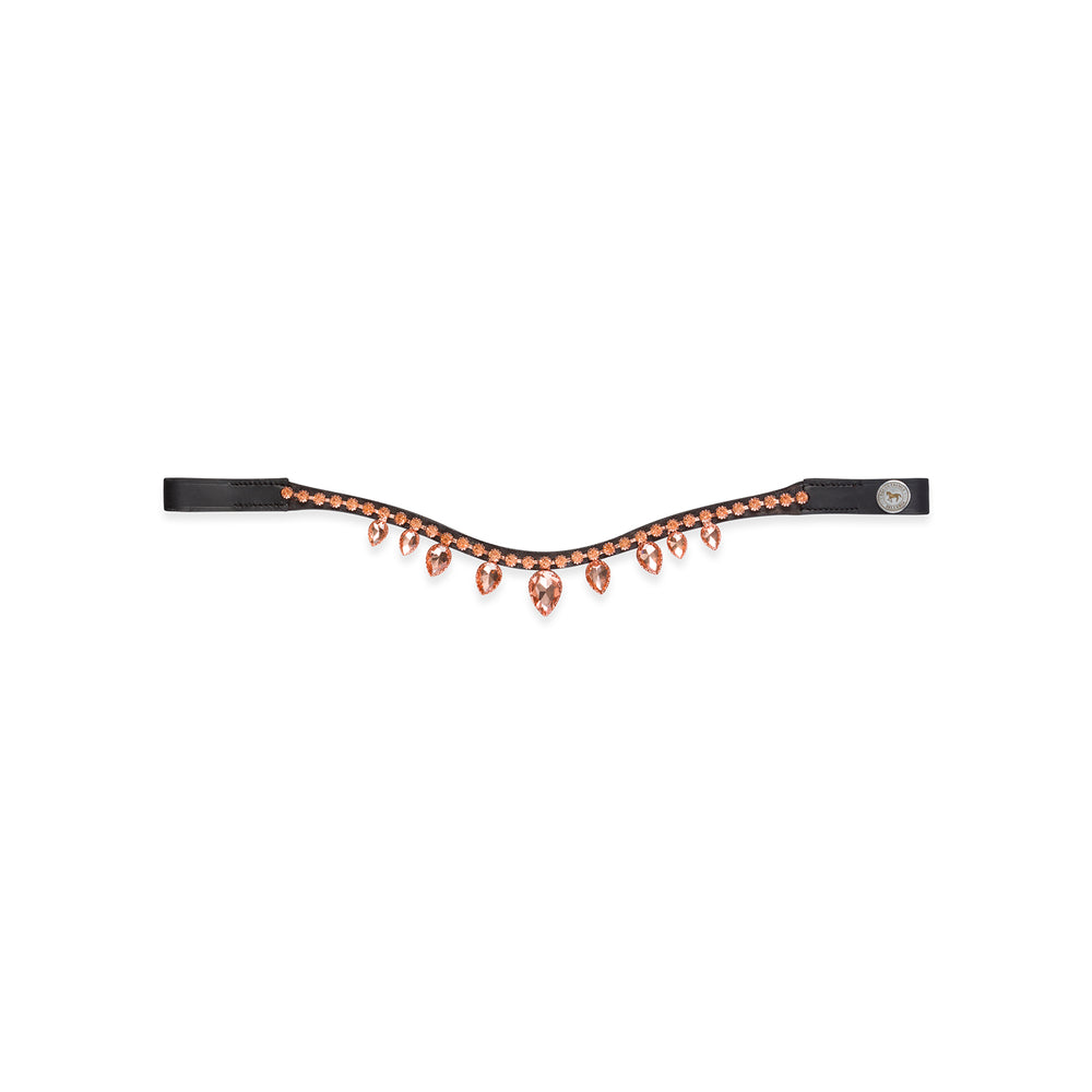 Equus Primus Selleria Apricot Jewel Pendant - EquiCrown Browband Collection
