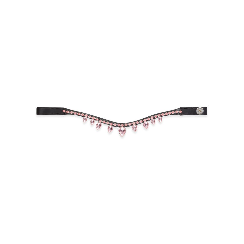 Equus Primus Selleria Pink Petal Jewel Pendant - EquiCrown Browband Collection