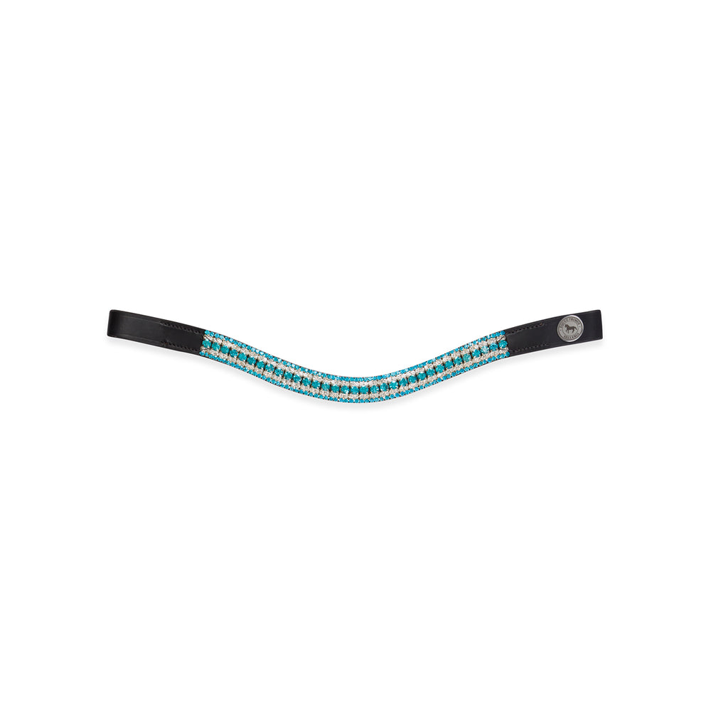 Equus Primus Selleria Turquoise Treasure Browband - DiamondDazzle Browband Collection