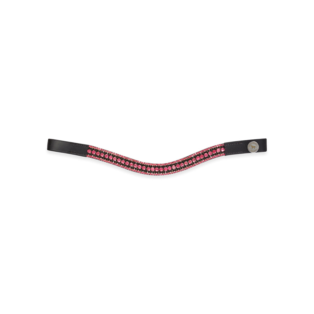 Equus Primus Selleria Noir Rose Dazzle Browband - DiamondDazzle Browband Collection