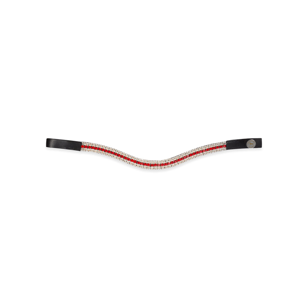 Equus Primus Selleria Crimson Comet Browband - DiamondDazzle Browband Collection