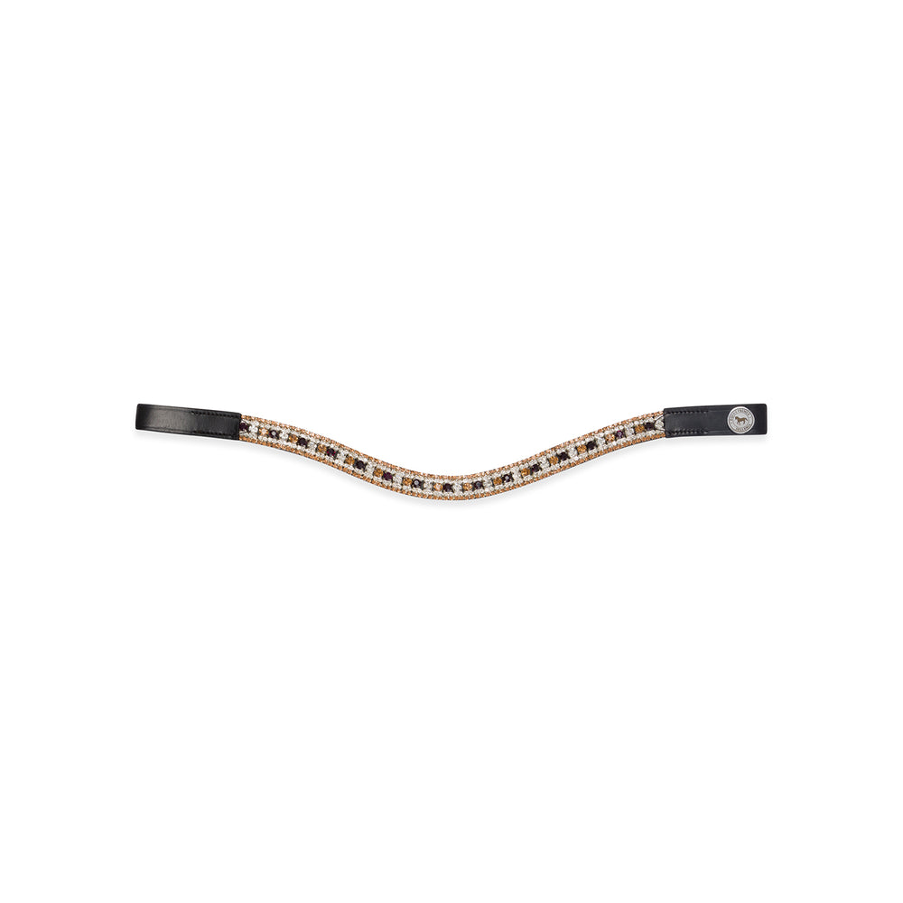 Equus Primus Selleria Bronzed Brilliance Browband - DiamondDazzle Browband Collection