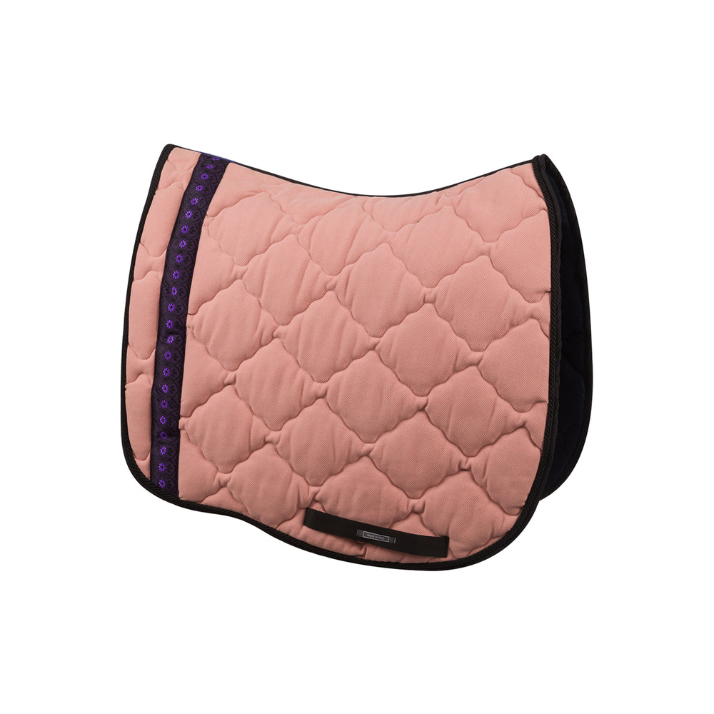 Equus Primus Selleria Plum Petal Elegance Saddle Pad - ToscanaCotton Saddle Pads
