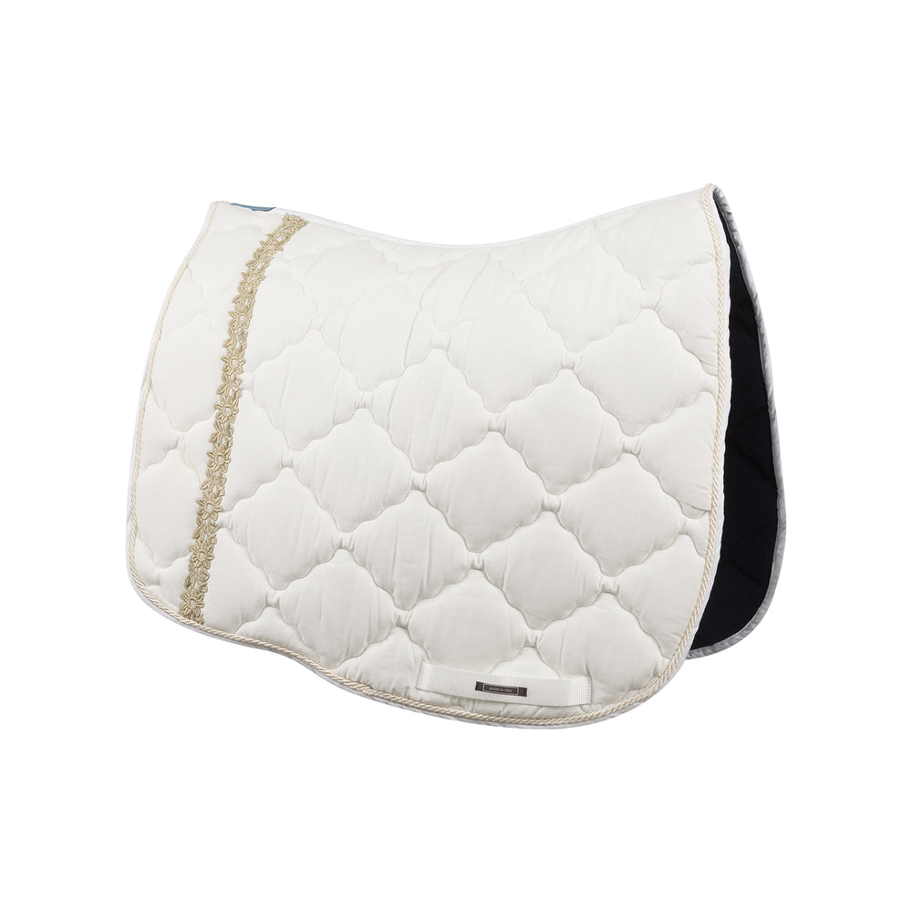 Equus Primus Selleria Golden Petal Elegance Saddle Pad - ToscanaCotton Saddle Pads