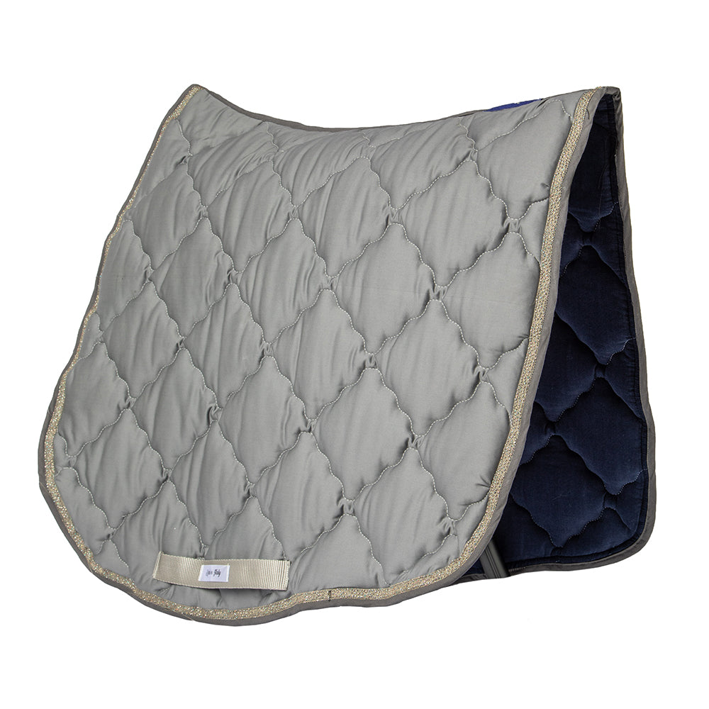 Equus Primus Selleria Grey Galaxy Saddle Pad - ToscanaCotton Saddle Pads *