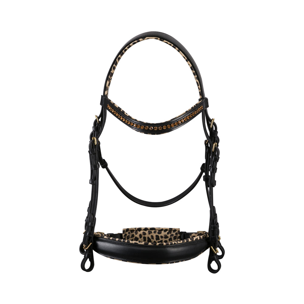 Equus Primus Selleria Dusk Feline Double Bridle - EquiChic Collection
