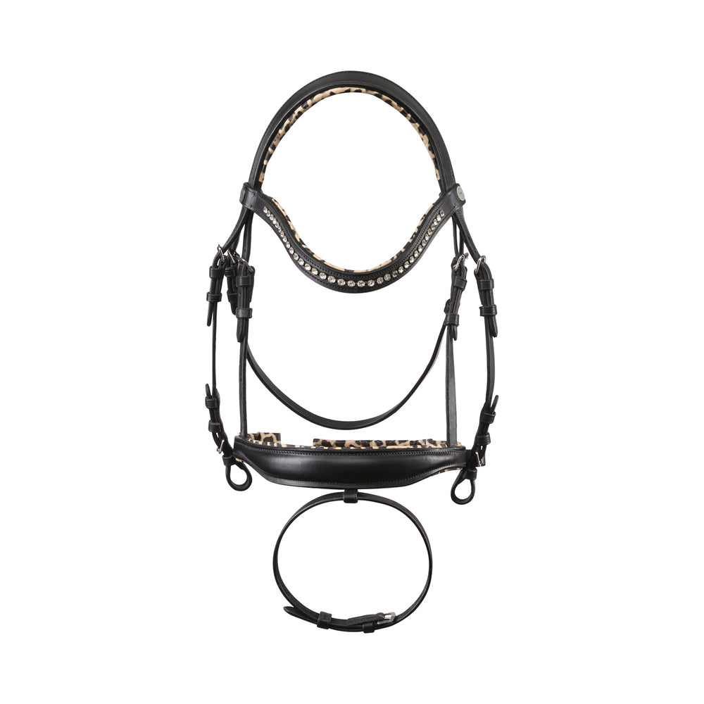 Equus Primus Selleria Noir Leopard Bridle - EquiChic Collection