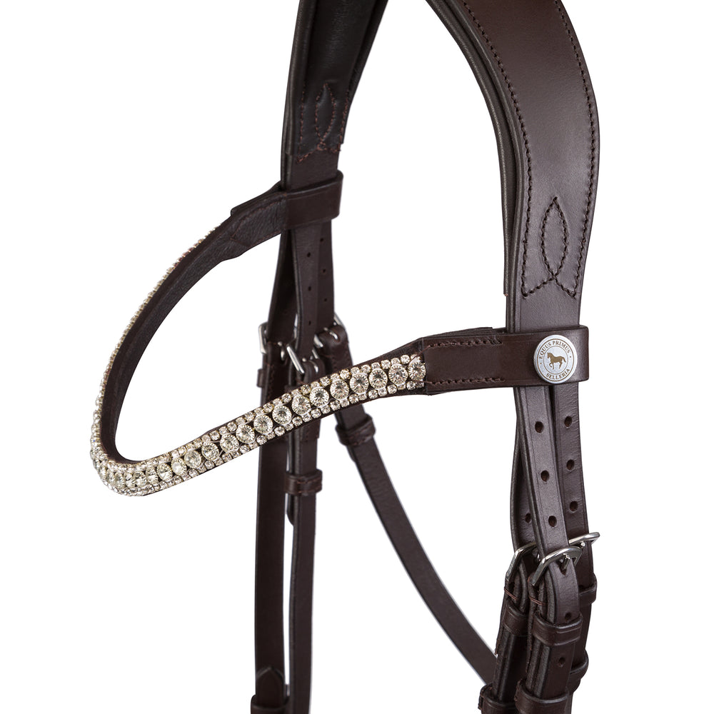 
                  
                    Equus Primus Selleria Mocha Charm Bridle - EquineElite Classical Collection
                  
                
