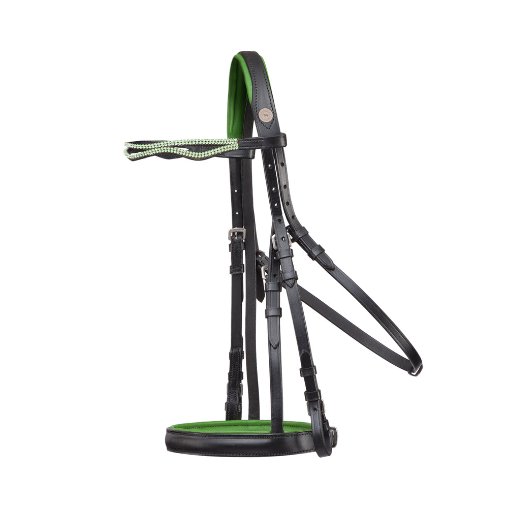 
                  
                    Equus Primus Selleria Green Glow Bridle - EquiChic Collection
                  
                