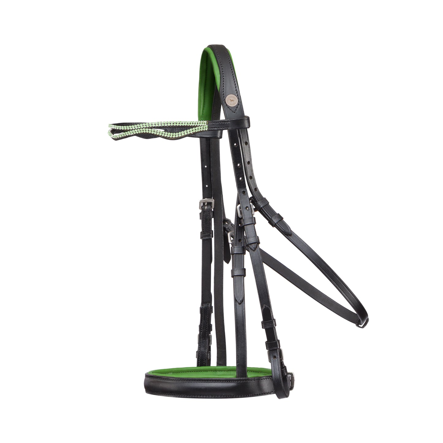 
                  
                    Equus Primus Selleria Green Glow Bridle - EquiChic Collection
                  
                