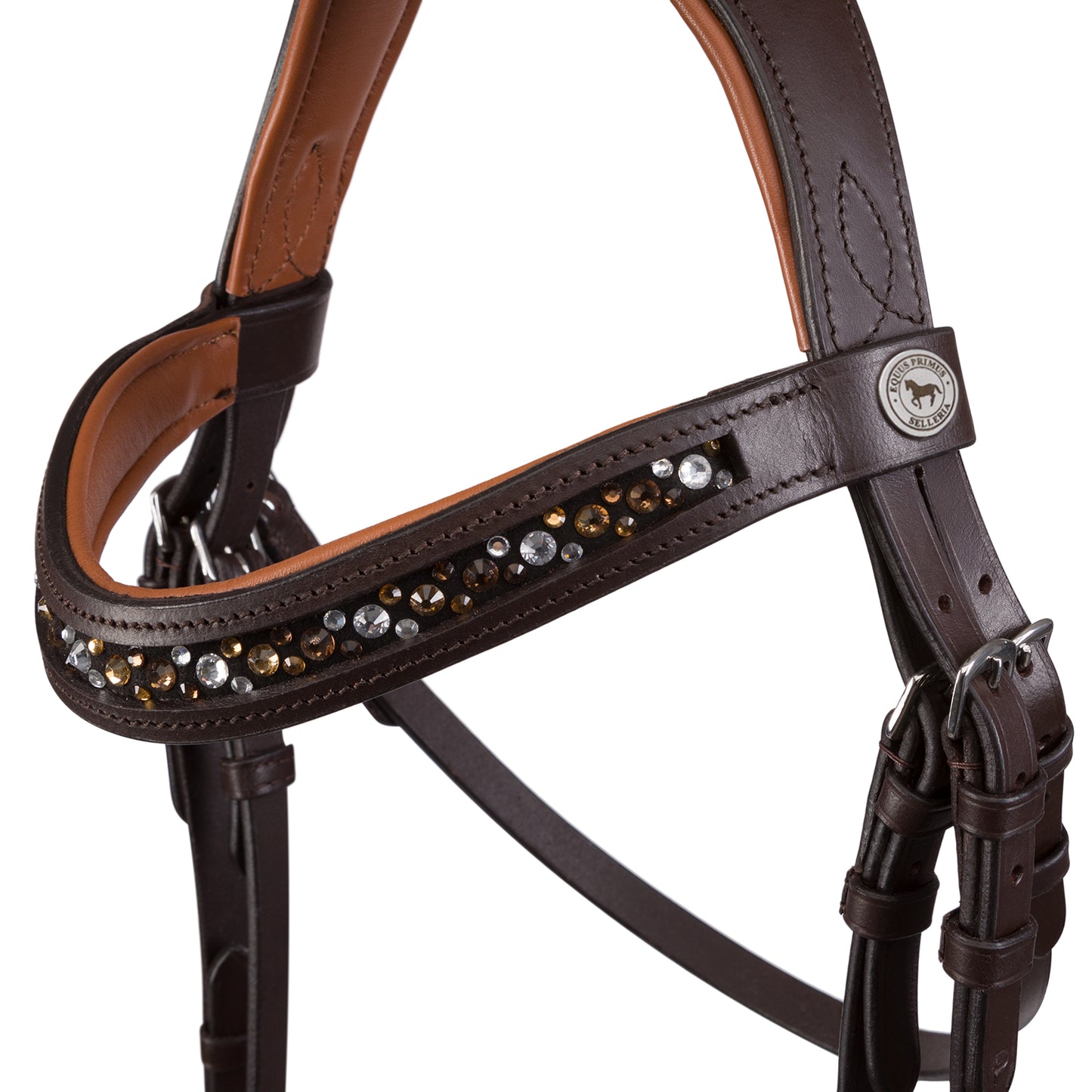
                  
                    Equus Primus Selleria Espresso Elegance Bridle - EquineElite Classical Collection
                  
                