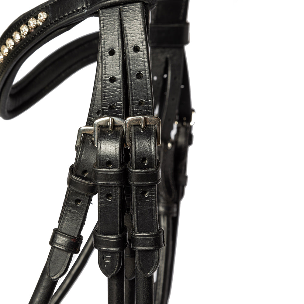 
                  
                    Equus Primus Selleria Noir Equinox Double Bridle - Equestrian Elegance Collection
                  
                