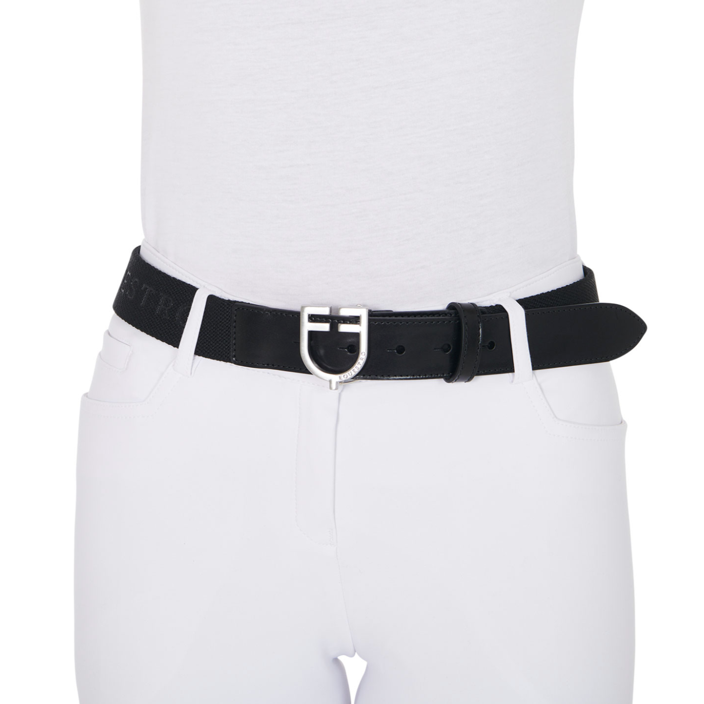 
                  
                    LEATHER BELT WITH ELASTIC AND LETTERING
                  
                